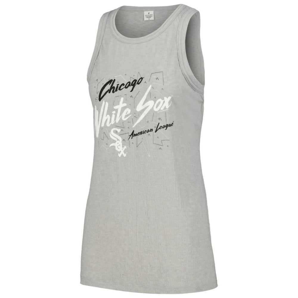 Chicago White Sox Soft as a Grape Women's Gauze High Neck Tank Top - MLB