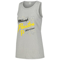 Pittsburgh Pirates Soft as a Grape Women's Gauze High Neck Tank Top - MLB