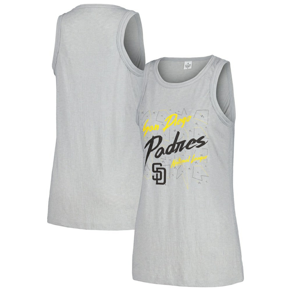 San Diego Padres Soft as a Grape Women's Gauze High Neck Tank Top - MLB