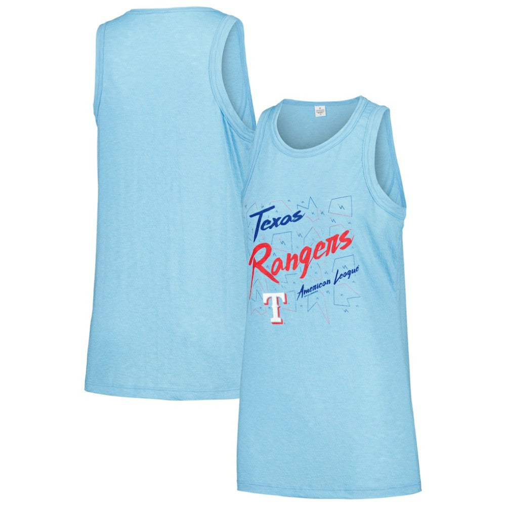 Texas Rangers Soft as a Grape Women's Gauze High Neck Tank Top - MLB