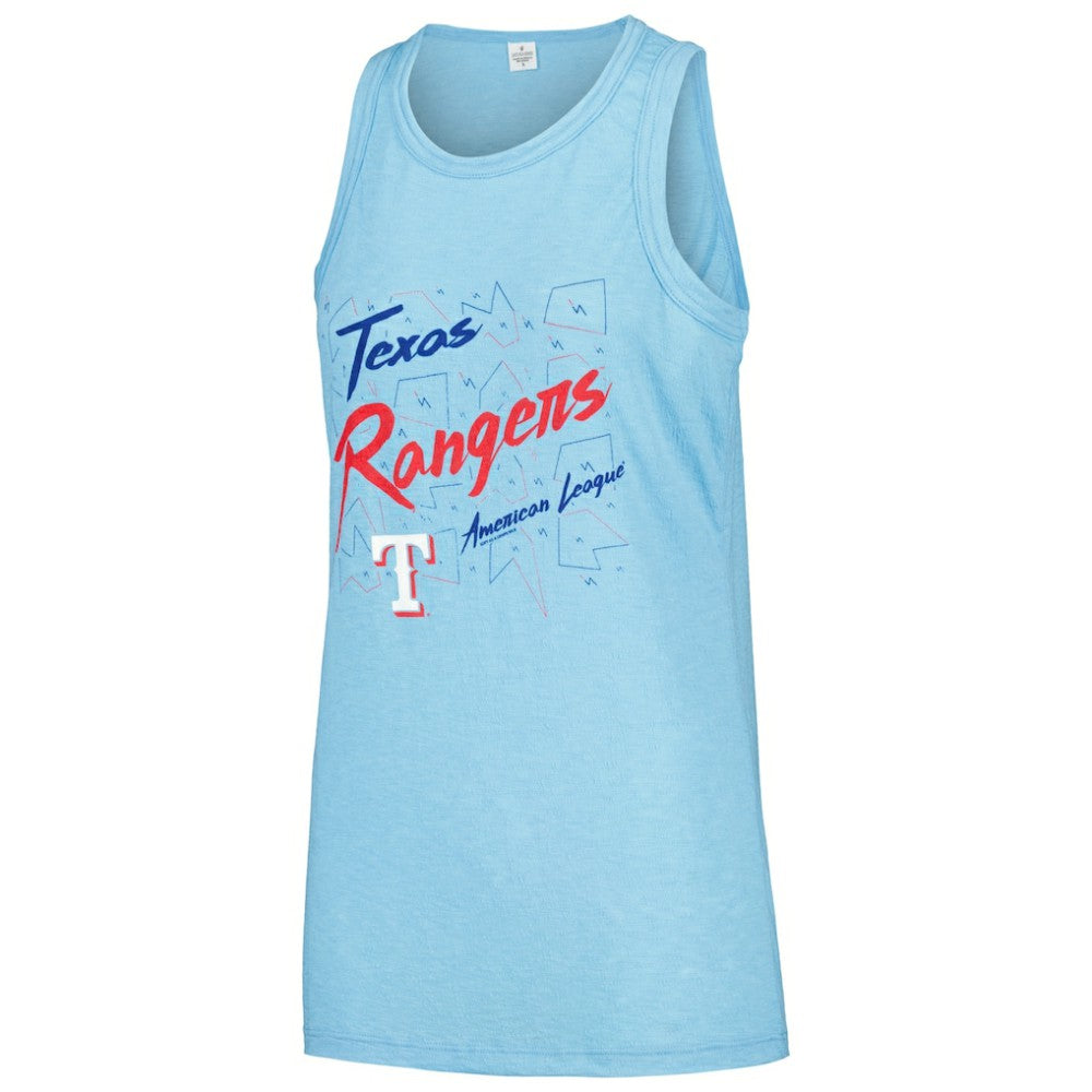 Texas Rangers Soft as a Grape Women's Gauze High Neck Tank Top - MLB