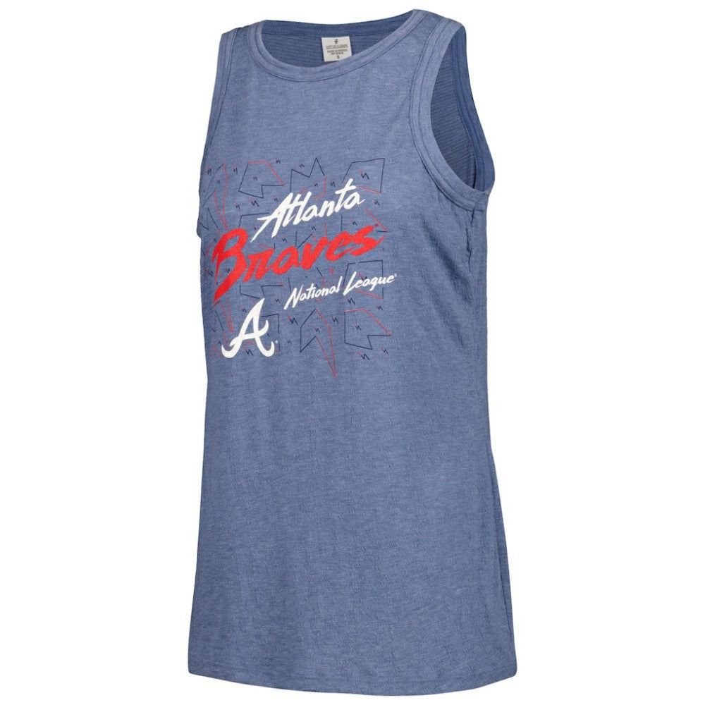 Atlanta Braves Soft as a Grape Women's Gauze High Neck Tank Top - MLB