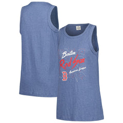 Boston Red Sox Soft as a Grape Women's Gauze High Neck Tank Top - MLB