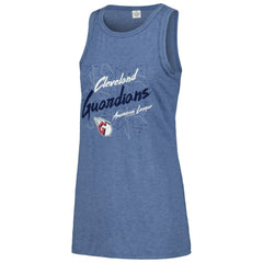 Cleveland Guardians Soft as a Grape Women's Gauze High Neck Tank Top - MLB