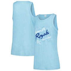 Kansas City Royals Soft as a Grape Women's Gauze High Neck Tank Top - MLB