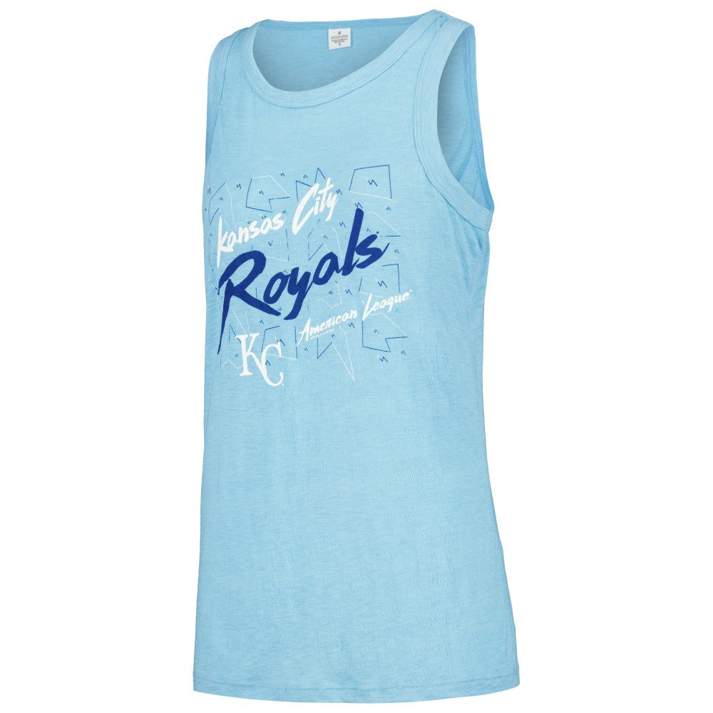 Kansas City Royals Soft as a Grape Women's Gauze High Neck Tank Top - MLB