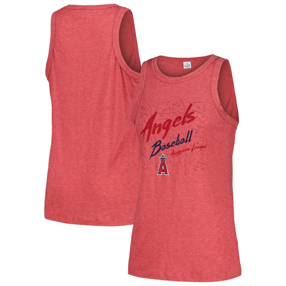 Los Angeles Angels Soft as a Grape Women's Gauze High Neck Tank Top - MLB