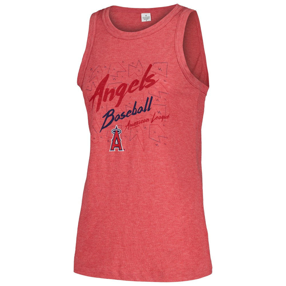 Los Angeles Angels Soft as a Grape Women's Gauze High Neck Tank Top - MLB