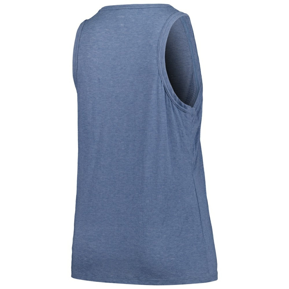 Boston Red Sox Soft as a Grape Women's Plus Size Curvy High Neck Tri-Blend Tank Top - MLB