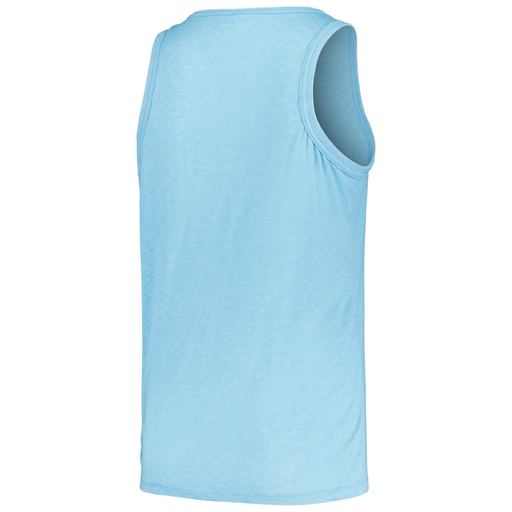Los Angeles Dodgers Soft as a Grape Women's Plus Size Curvy High Neck Tri-Blend Tank Top - MLB