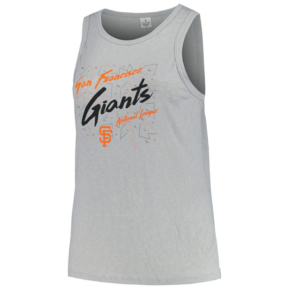 San Francisco Giants Soft as a Grape Women's Plus Size Curvy High Neck Tri-Blend Tank Top - MLB