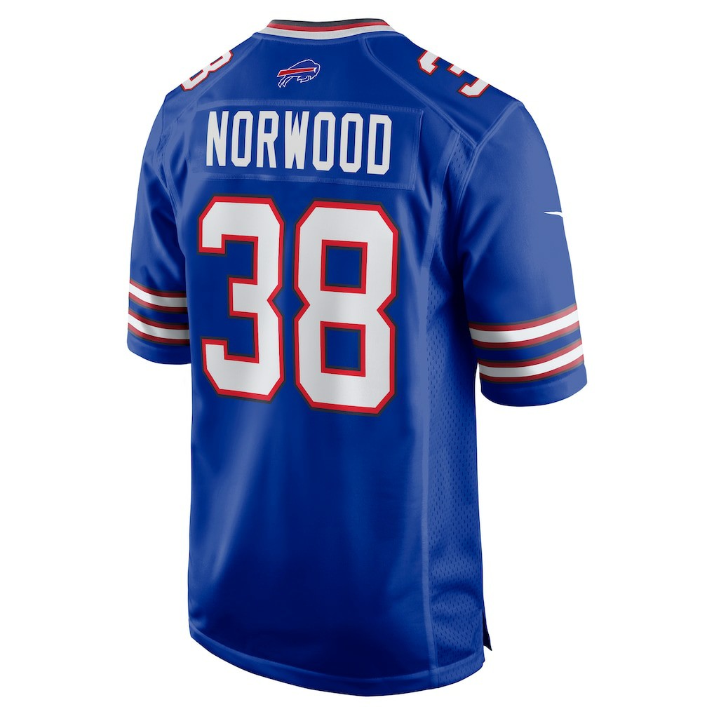 Tre Norwood Buffalo Bills Team Game Jersey Royal | Nike for Sale