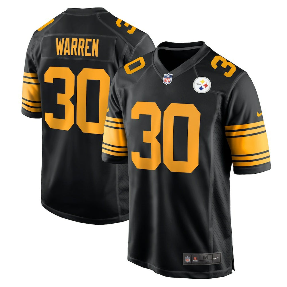 Jaylen Warren Pittsburgh Steelers Alternate Game Jersey Black | Nike for Sale