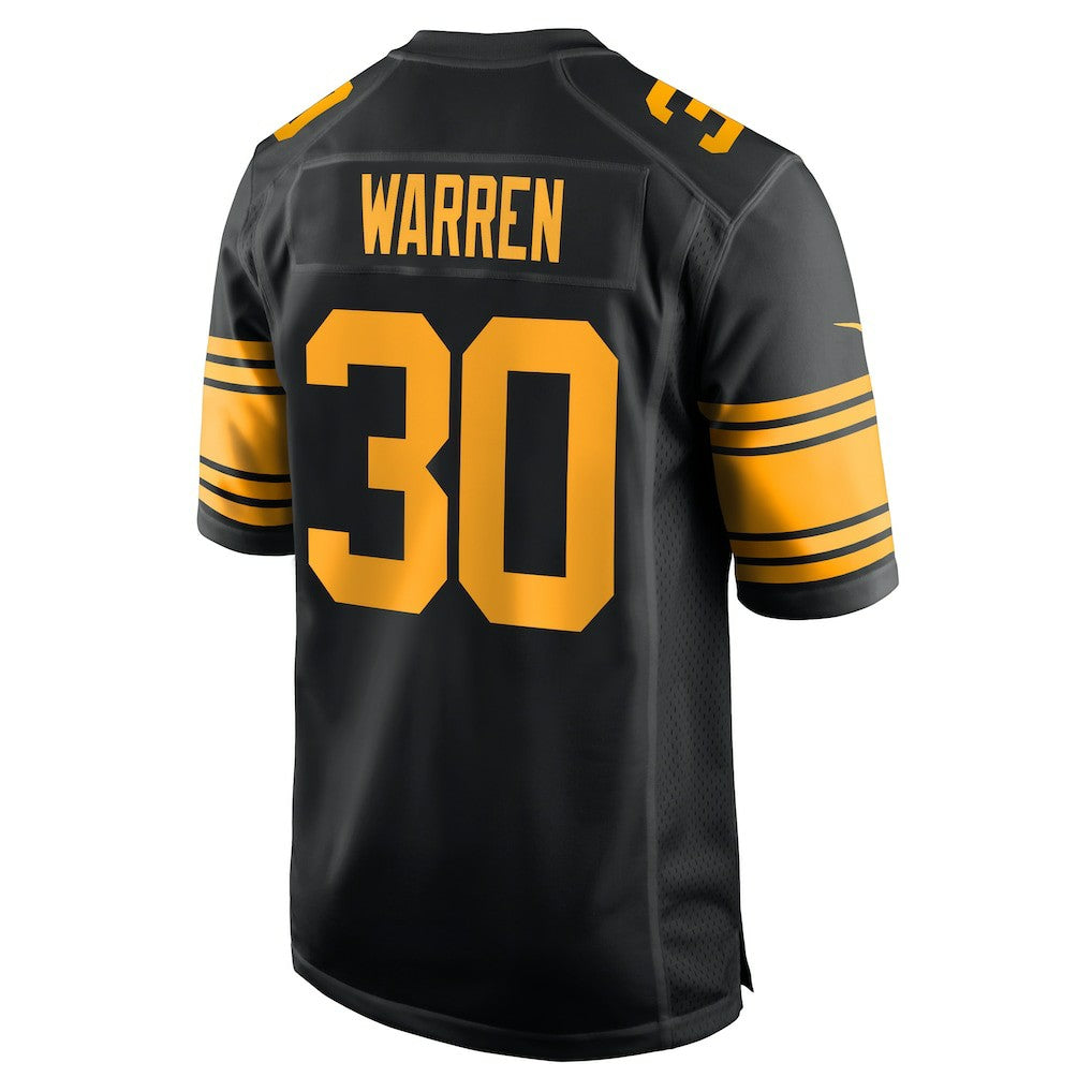 Jaylen Warren Pittsburgh Steelers Alternate Game Jersey Black | Nike for Sale