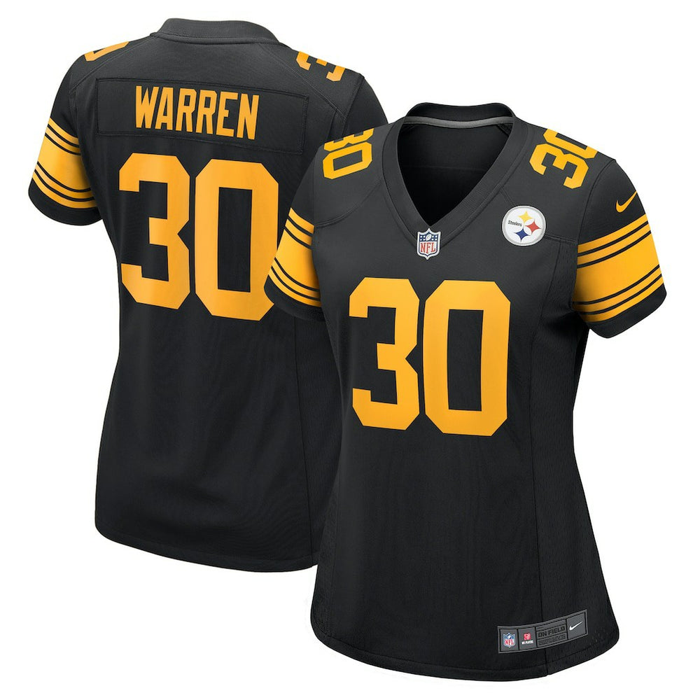 Jaylen Warren Pittsburgh Steelers Women's Alternate Game Jersey Black | Nike for Sale
