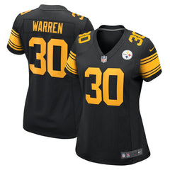 Jaylen Warren Pittsburgh Steelers Women's Alternate Game Jersey Black | Nike for Sale