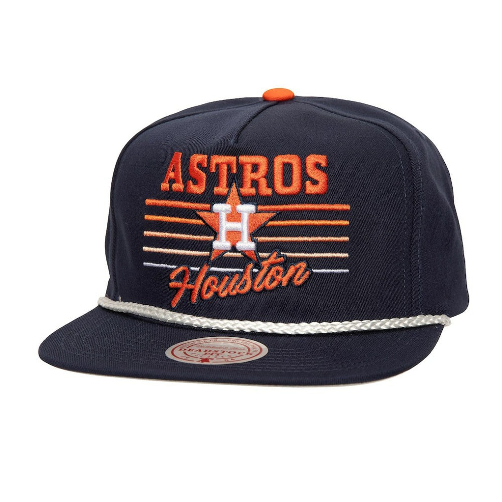 Houston Astros Mitchell & Ness  Radiant Lines Deadstock Snapback Hat - MLB