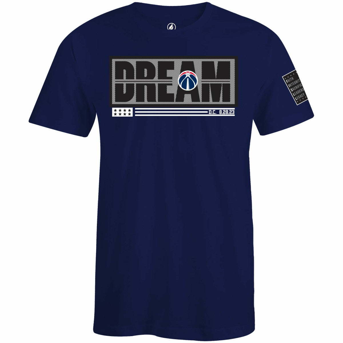 Washington Wizards FISLL x Black History Collection Unisex T-Shirt - Navy - NBA
