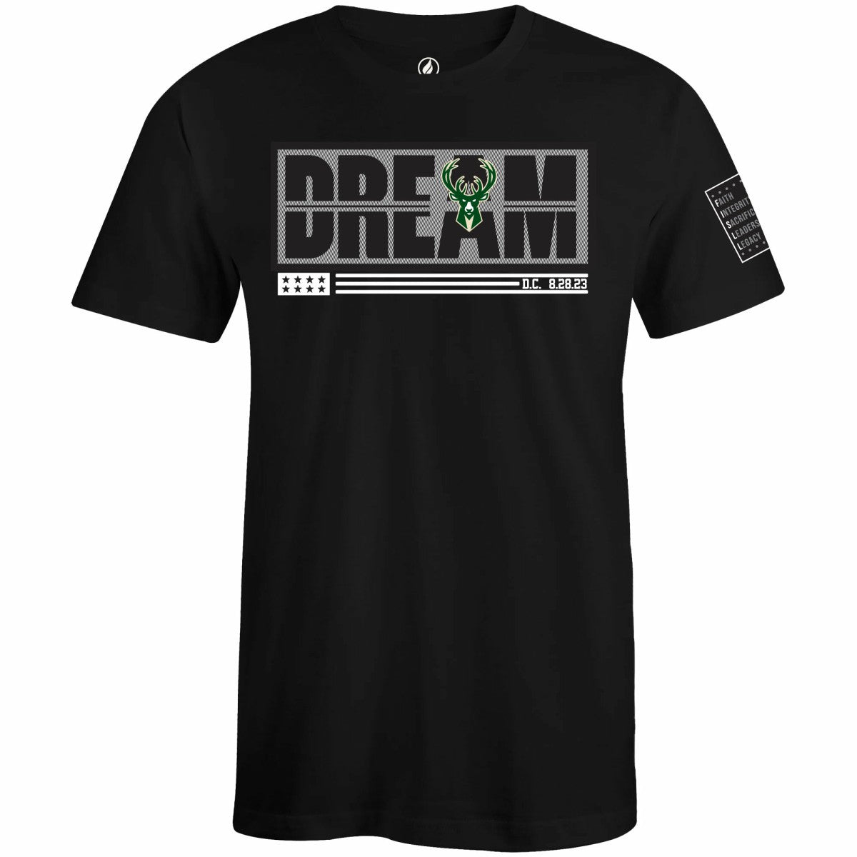 Milwaukee Bucks FISLL x Black History Collection Unisex T-Shirt - Green - NBA