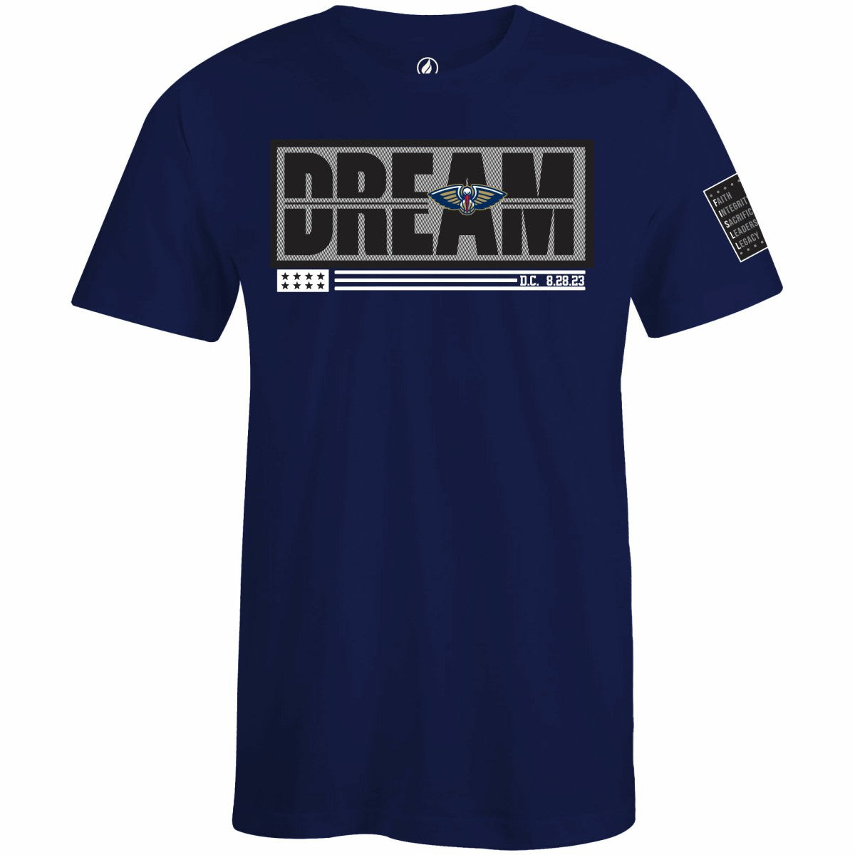 New Orleans Pelicans FISLL x Black History Collection Unisex T-Shirt - Navy - NBA