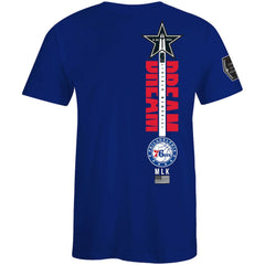 Philadelphia 76ers FISLL x Black History Collection Unisex T-Shirt - Blue - NBA