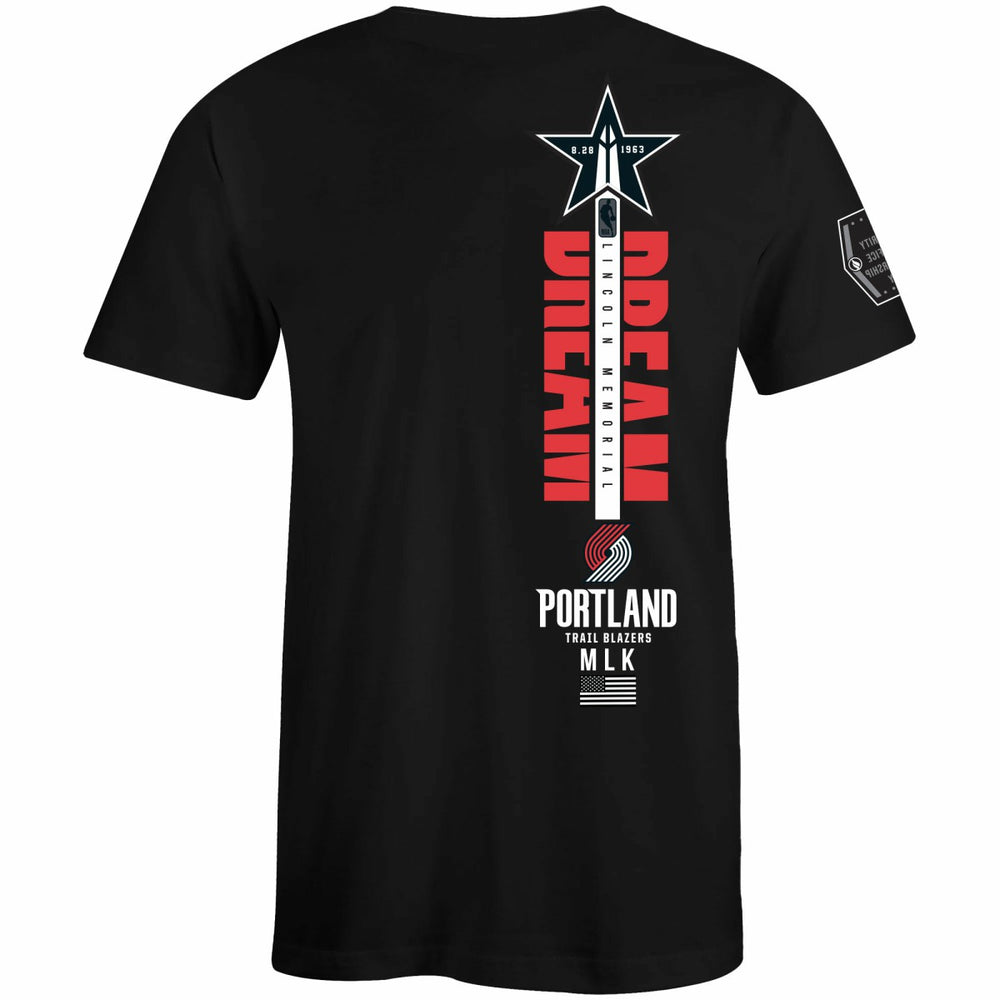 Portland Trail Blazers FISLL x Black History Collection Unisex T-Shirt - Black - NBA