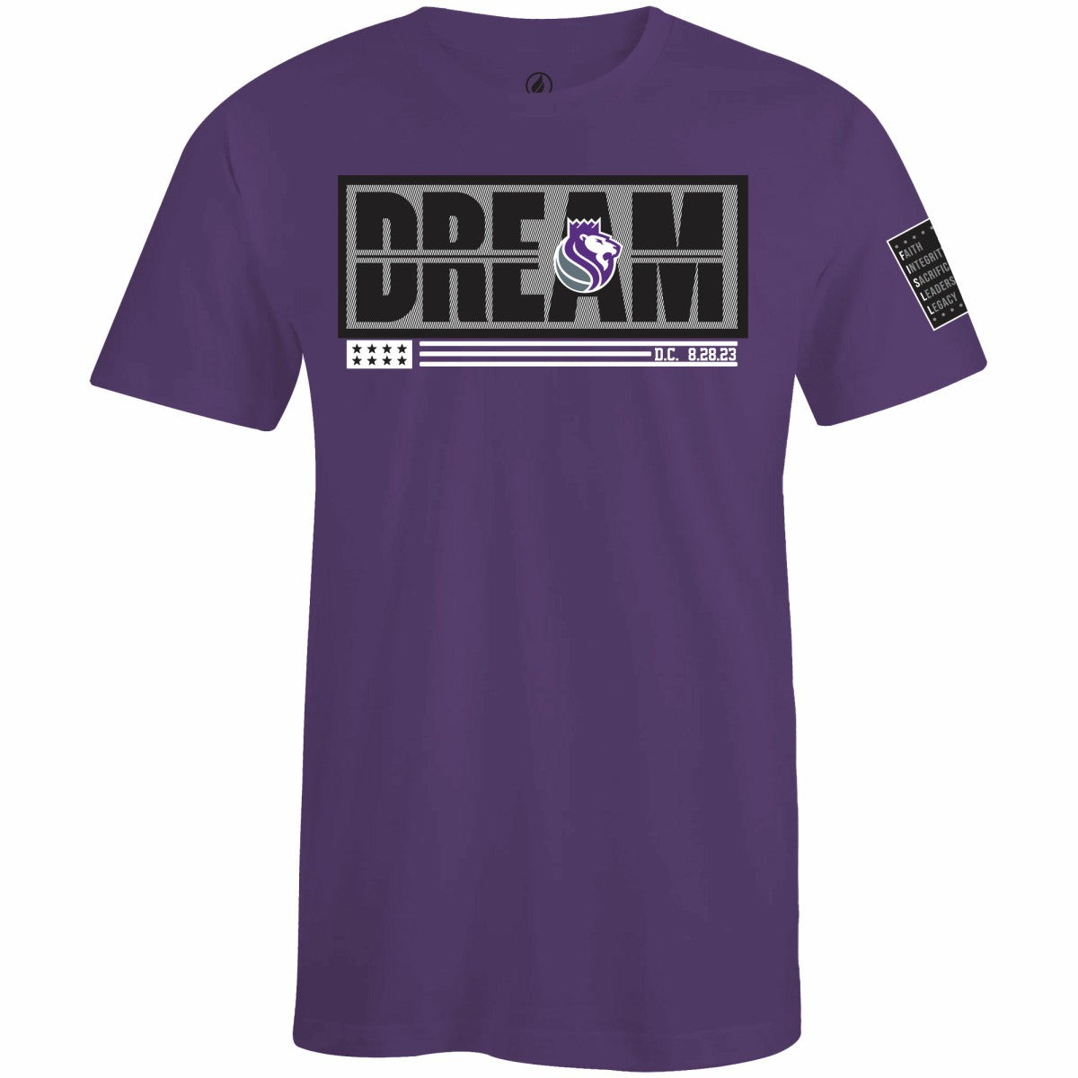 Sacramento Kings FISLL x Black History Collection Unisex T-Shirt - Purple - NBA