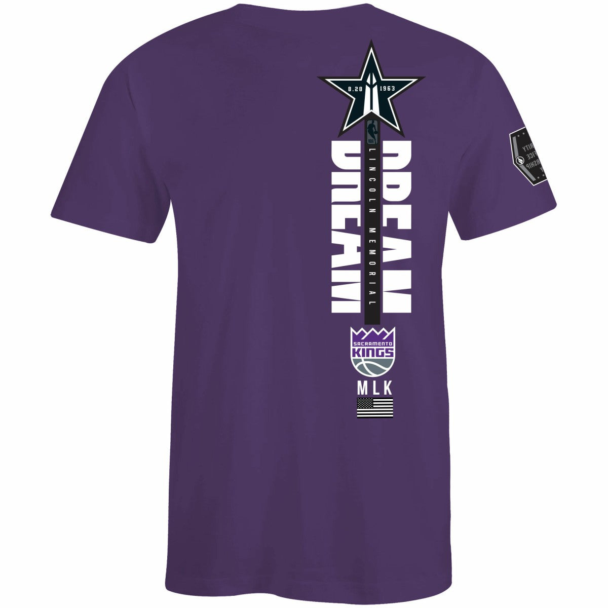 Sacramento Kings FISLL x Black History Collection Unisex T-Shirt - Purple - NBA