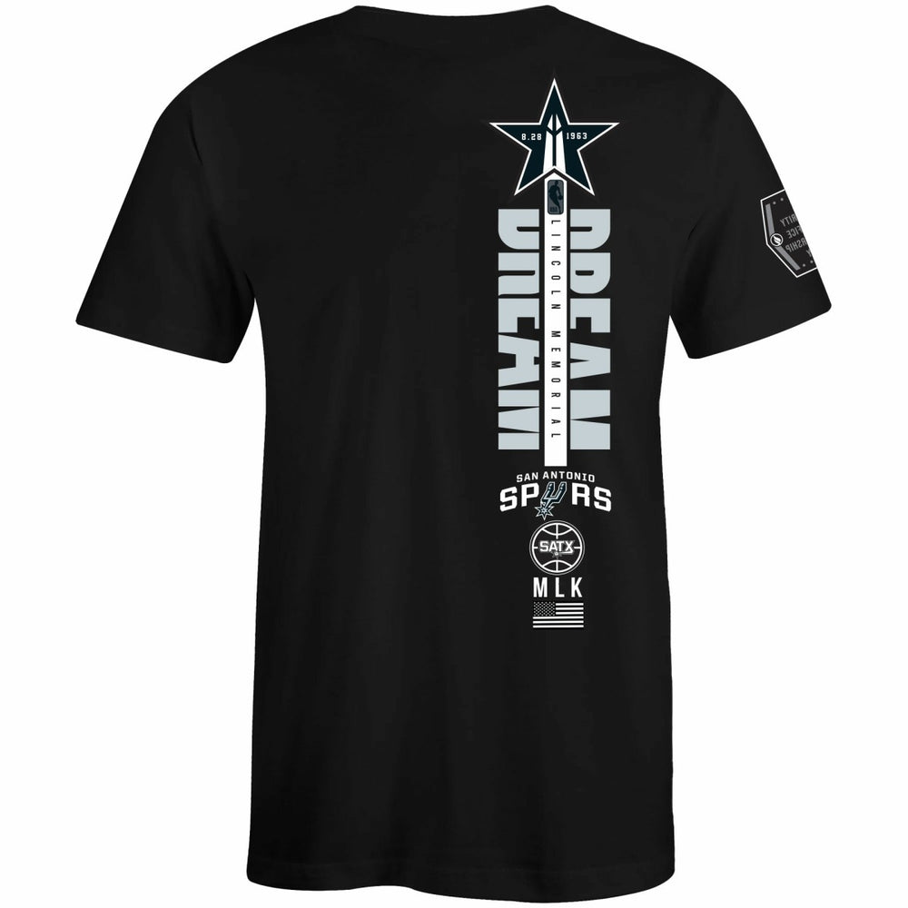 San Antonio Spurs FISLL x Black History Collection Unisex T-Shirt - Black - NBA