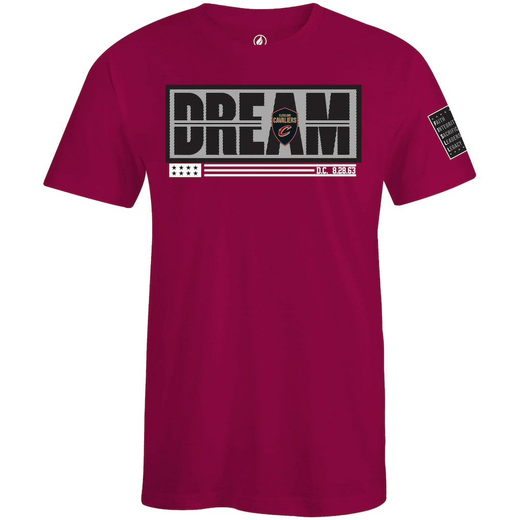Cleveland Cavaliers FISLL x Black History Collection Unisex T-Shirt - Wine - NBA
