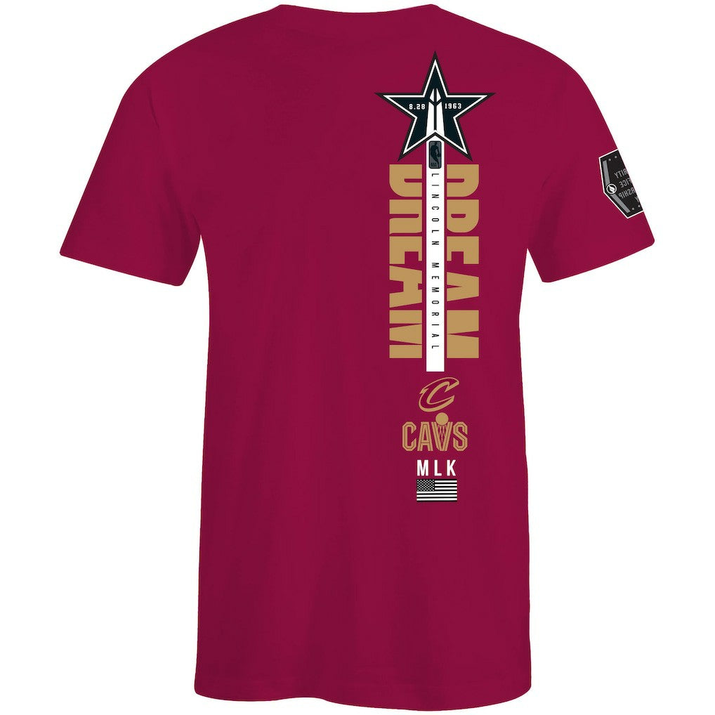Cleveland Cavaliers FISLL x Black History Collection Unisex T-Shirt - Wine - NBA