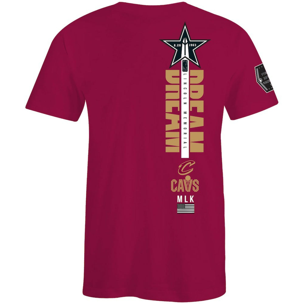 Cleveland Cavaliers FISLL x Black History Collection Unisex T-Shirt - Wine - NBA