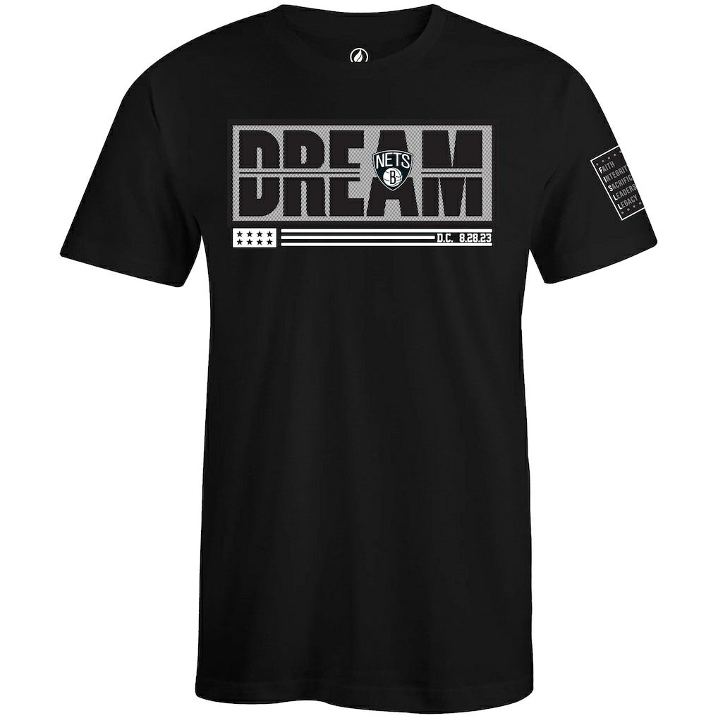 Brooklyn Nets FISLL x Black History Collection Unisex T-Shirt - Black - NBA