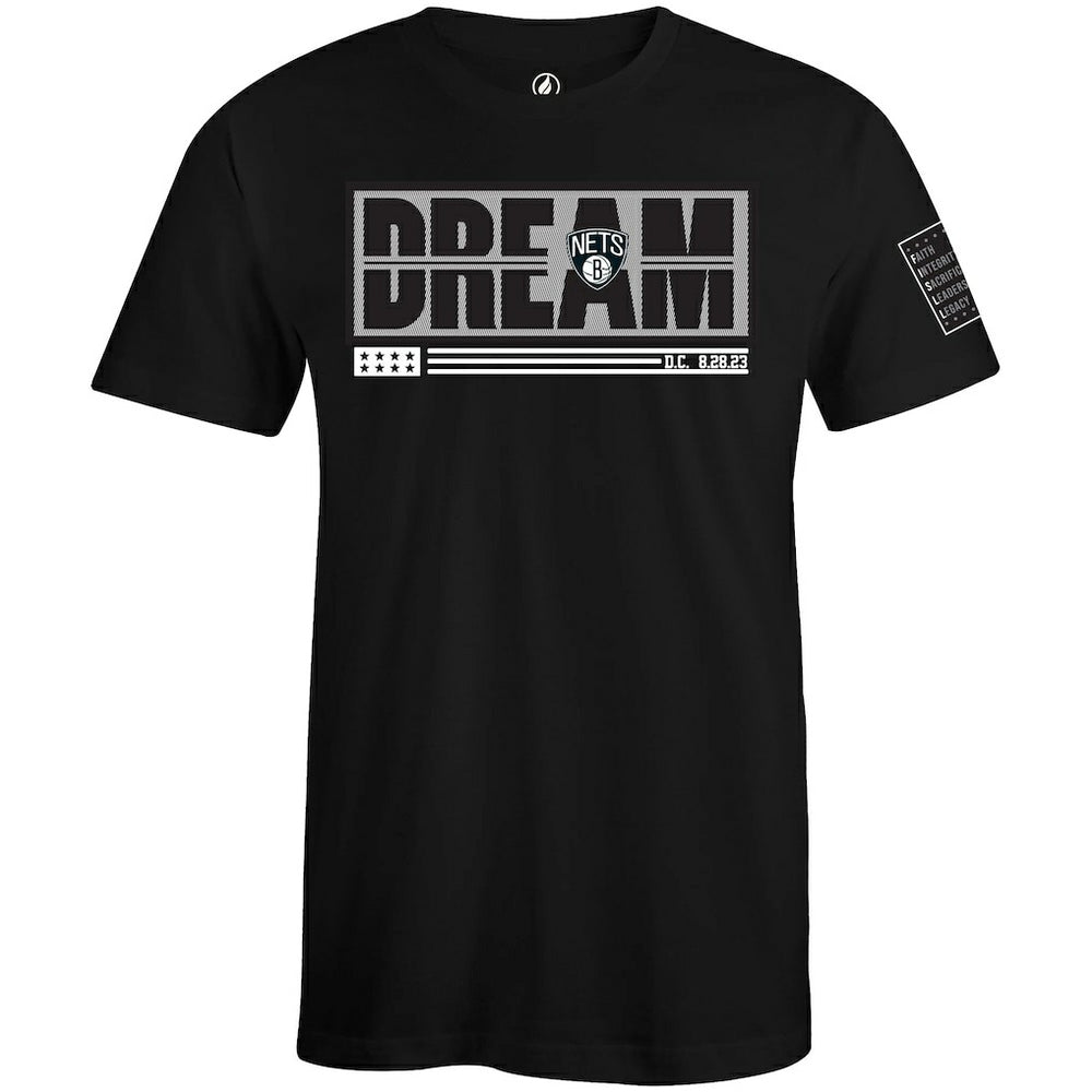 Brooklyn Nets FISLL x Black History Collection Unisex T-Shirt - Black - NBA