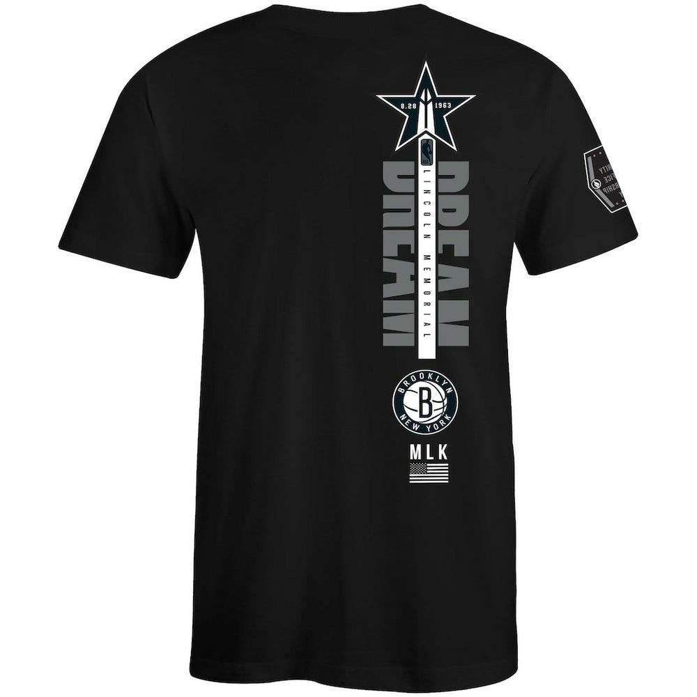 Brooklyn Nets FISLL x Black History Collection Unisex T-Shirt - Black - NBA