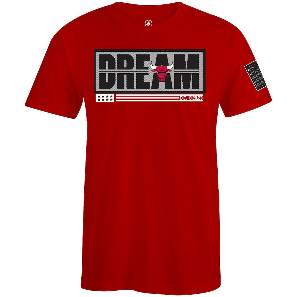 Chicago Bulls FISLL x Black History Collection Unisex T-Shirt - Red - NBA