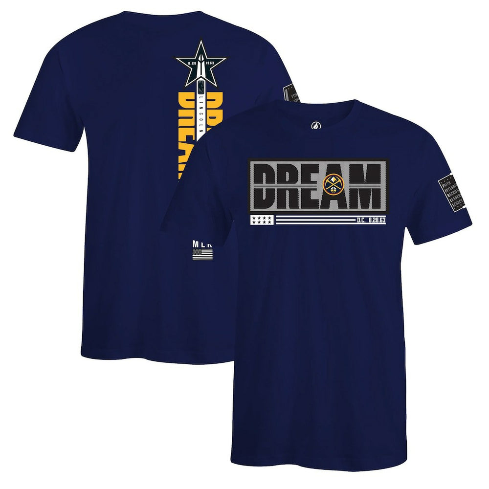 Denver Nuggets FISLL x Black History Collection Unisex T-Shirt - Blue - NBA