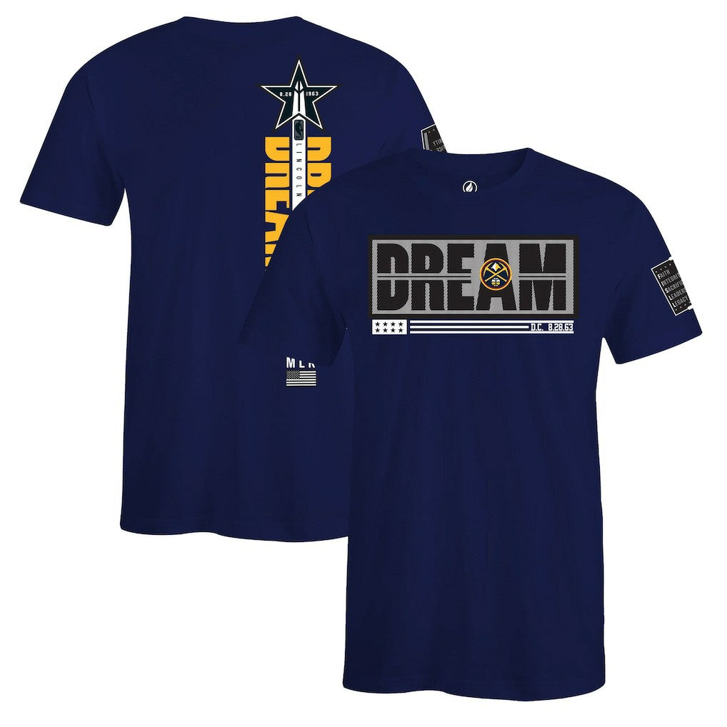 Denver Nuggets FISLL x Black History Collection Unisex T-Shirt - Blue - NBA