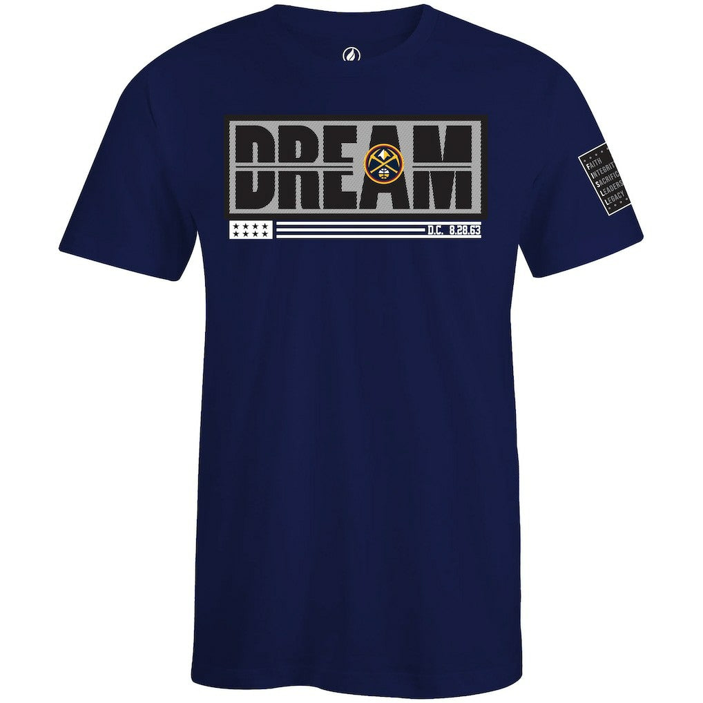 Denver Nuggets FISLL x Black History Collection Unisex T-Shirt - Blue - NBA
