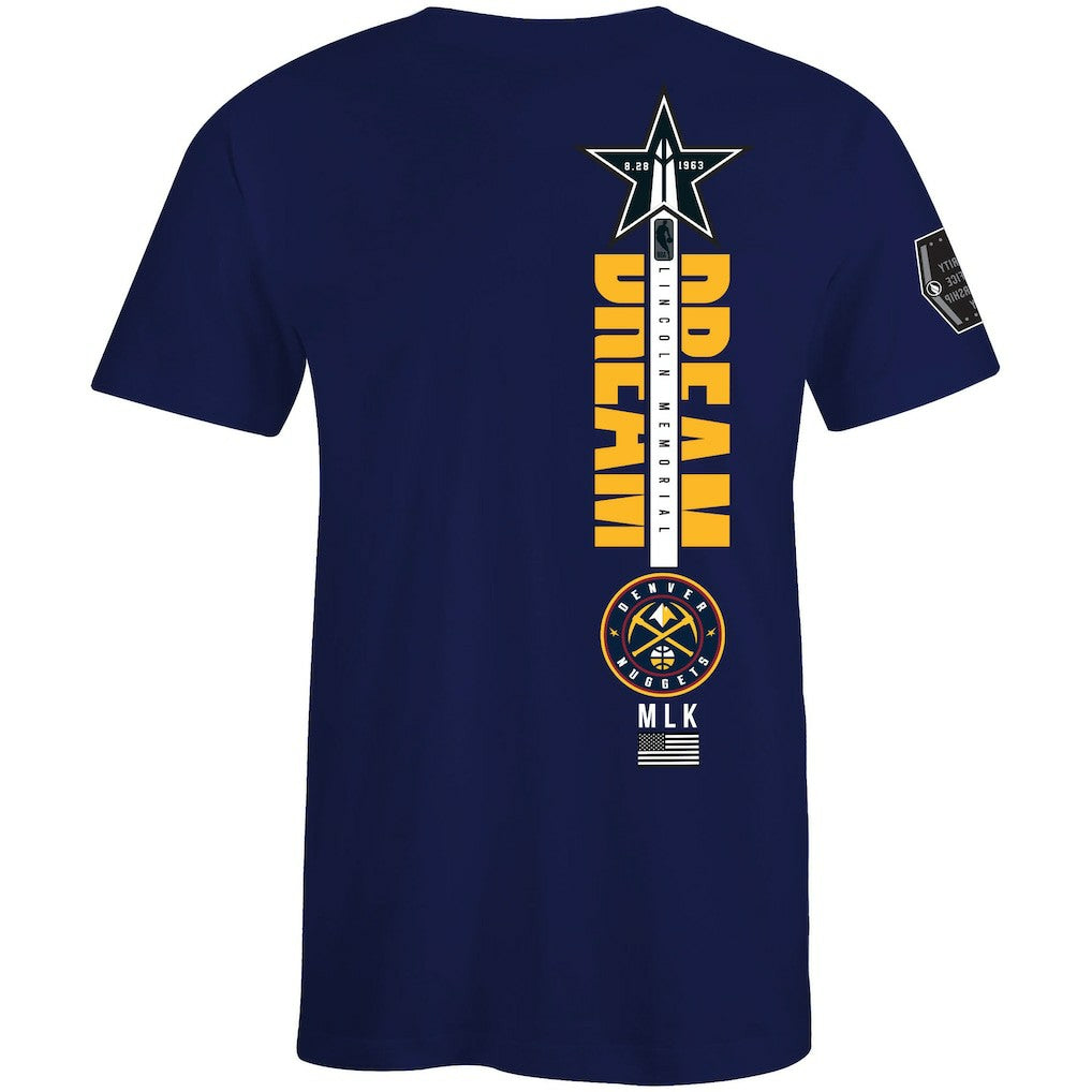 Denver Nuggets FISLL x Black History Collection Unisex T-Shirt - Blue - NBA
