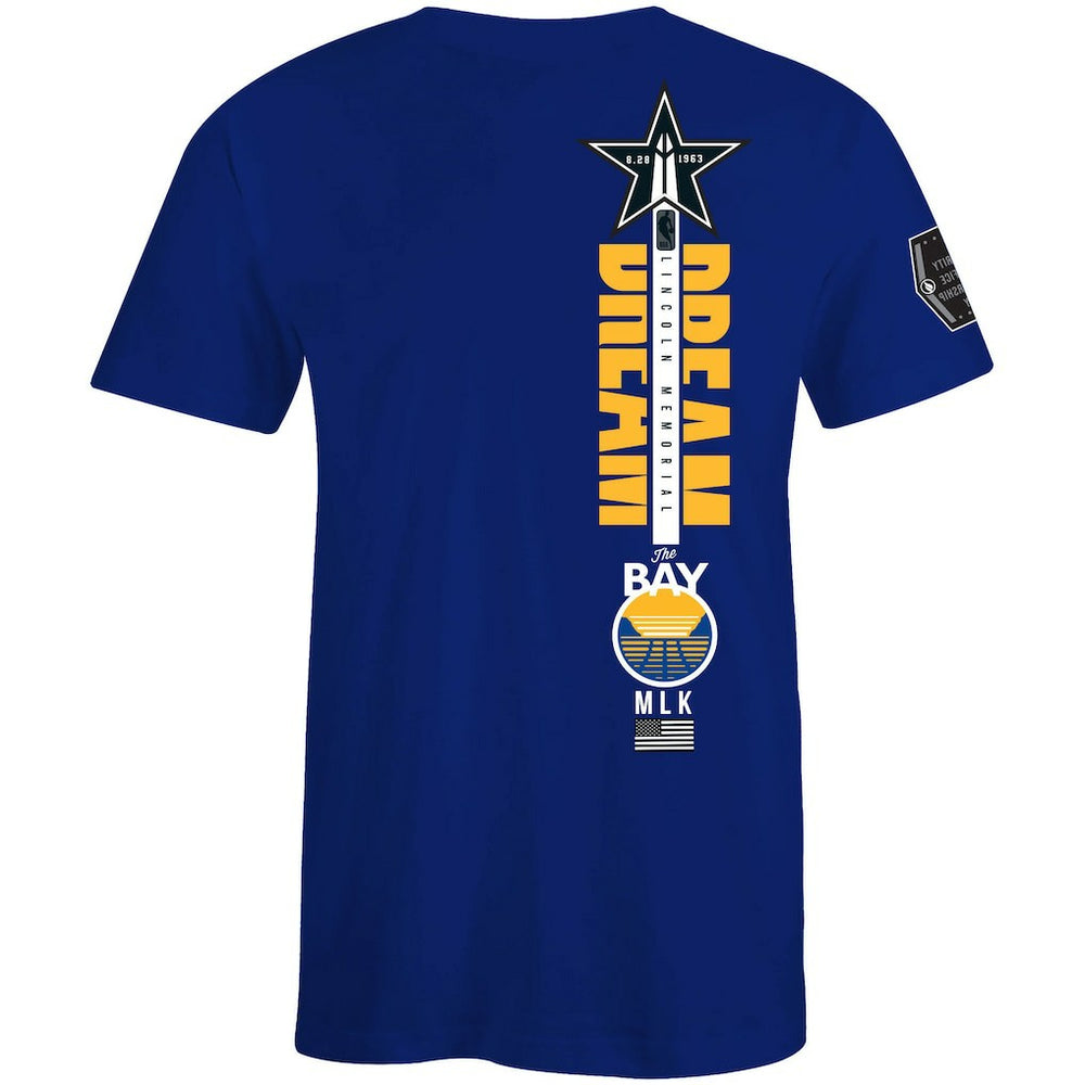 Golden State Warriors FISLL x Black History Collection Unisex T-Shirt - Royal - NBA
