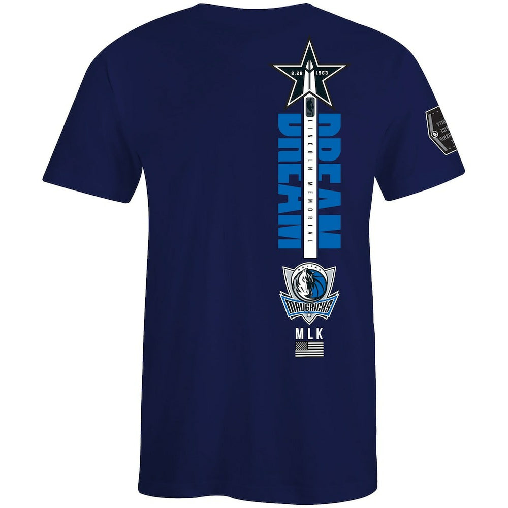 Dallas Mavericks FISLL x Black History Collection Unisex T-Shirt - Royal - NBA