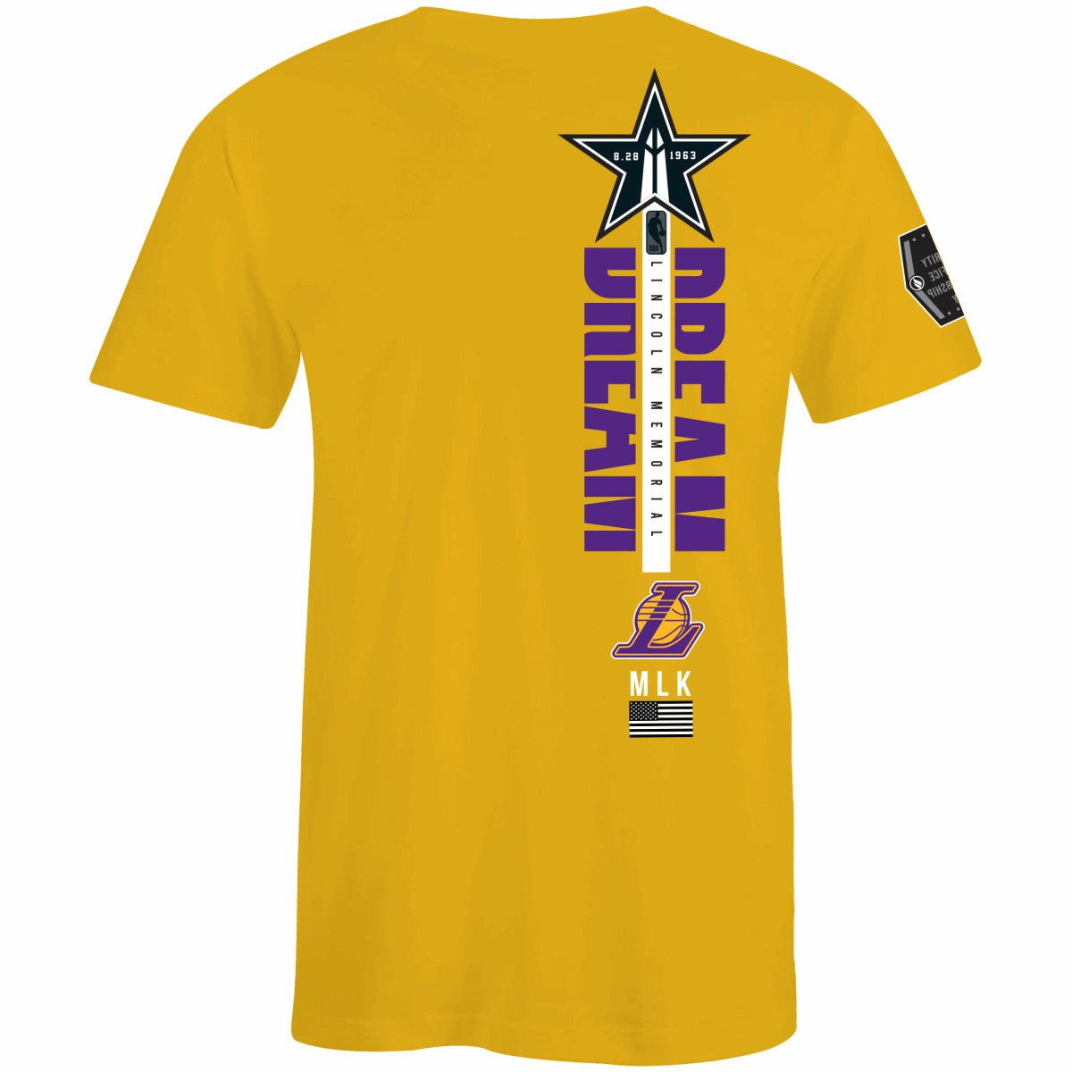 Los Angeles Lakers FISLL x Black History Collection Unisex T-Shirt - Gold - NBA