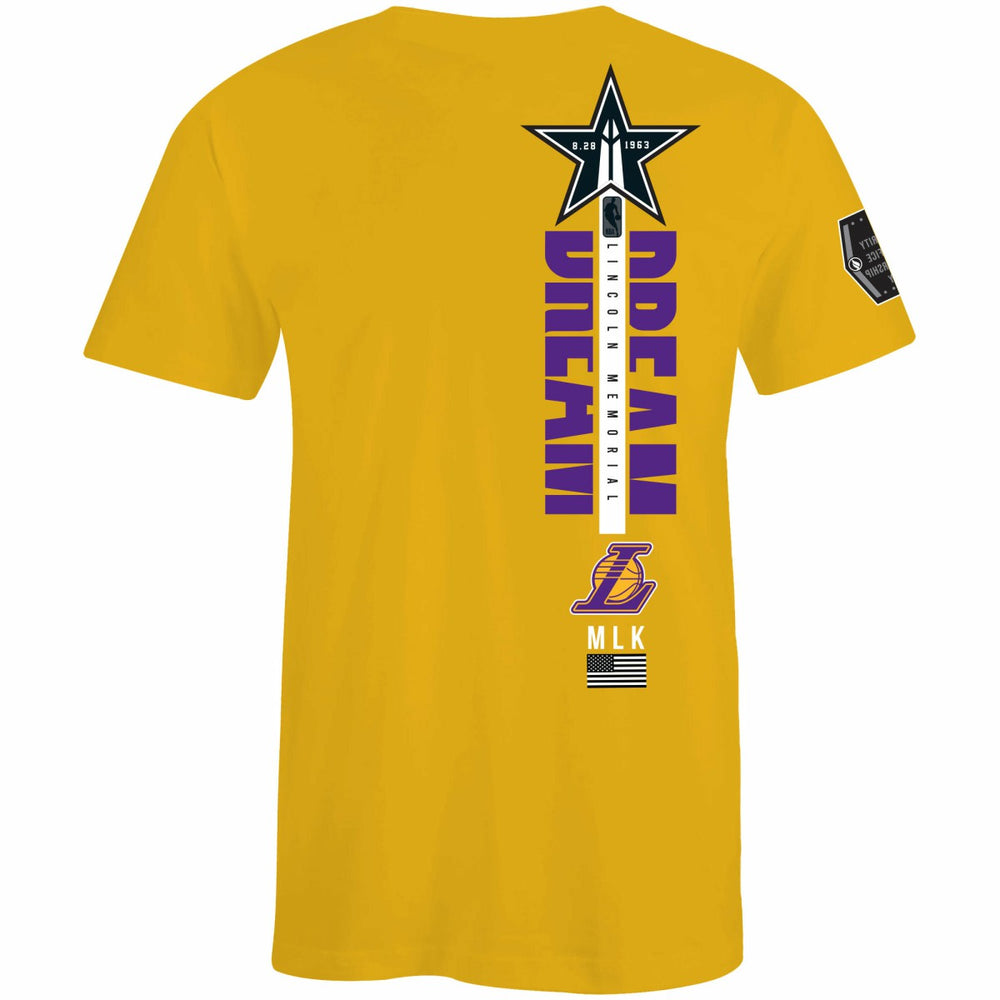 Los Angeles Lakers FISLL x Black History Collection Unisex T-Shirt - Gold - NBA