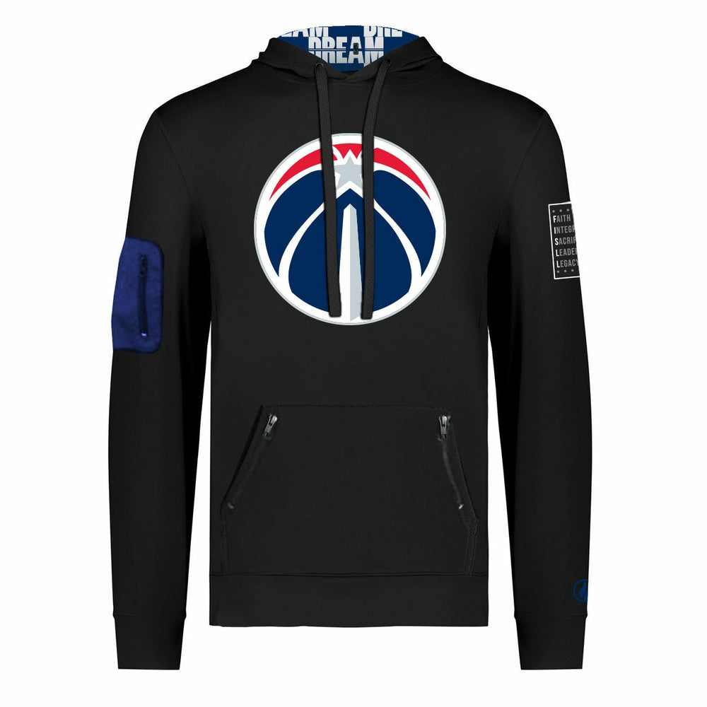 Washington Wizards FISLL x Black History Collection Unisex Pullover Hoodie - Black - NBA