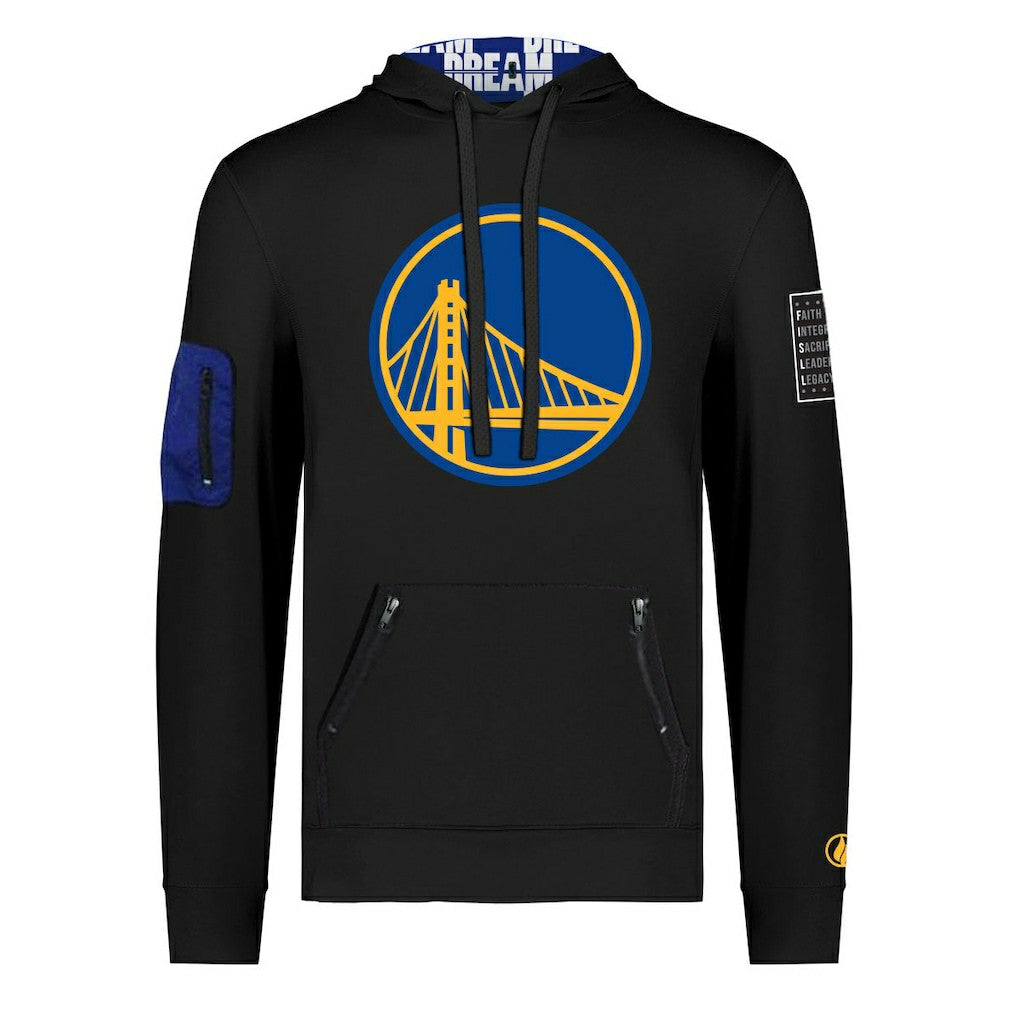 Golden State Warriors FISLL x Black History Collection Unisex Pullover Hoodie - Black - NBA