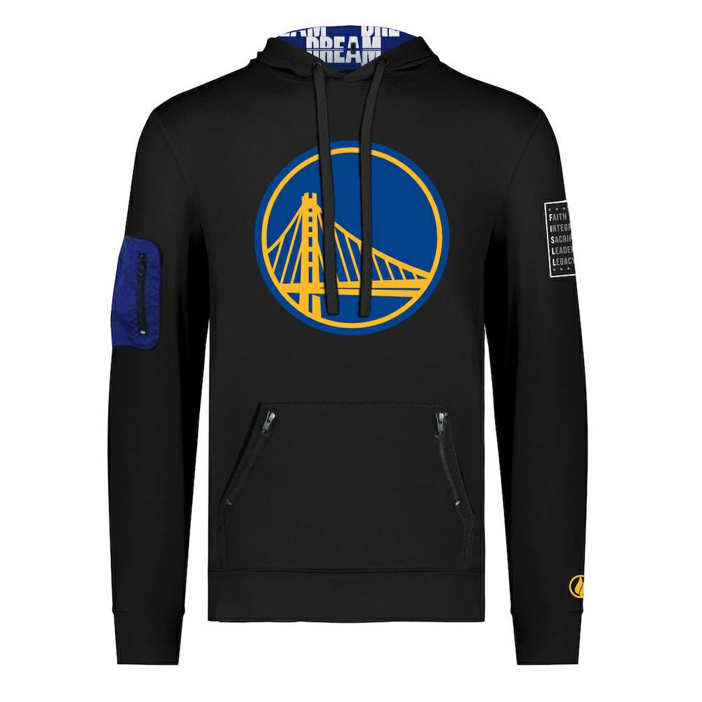 Golden State Warriors FISLL x Black History Collection Unisex Pullover Hoodie - Black - NBA