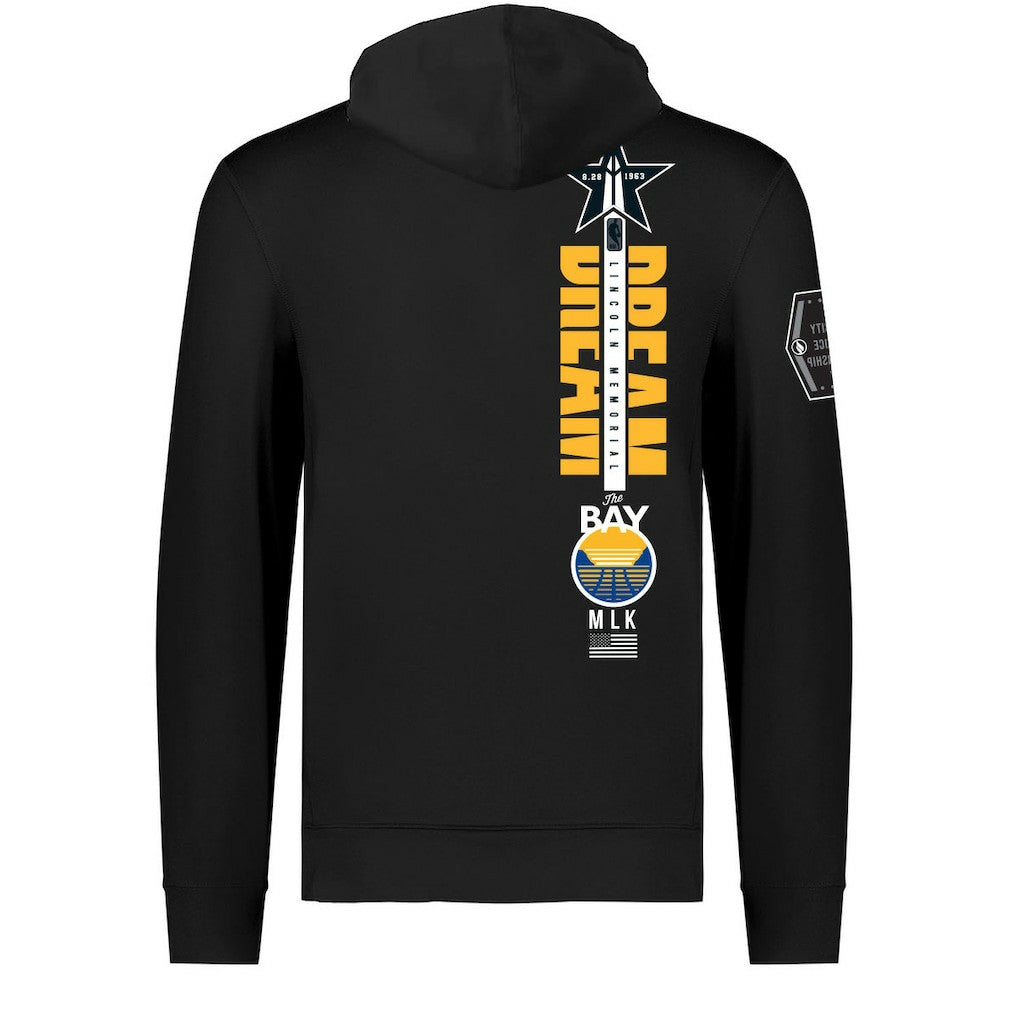 Golden State Warriors FISLL x Black History Collection Unisex Pullover Hoodie - Black - NBA