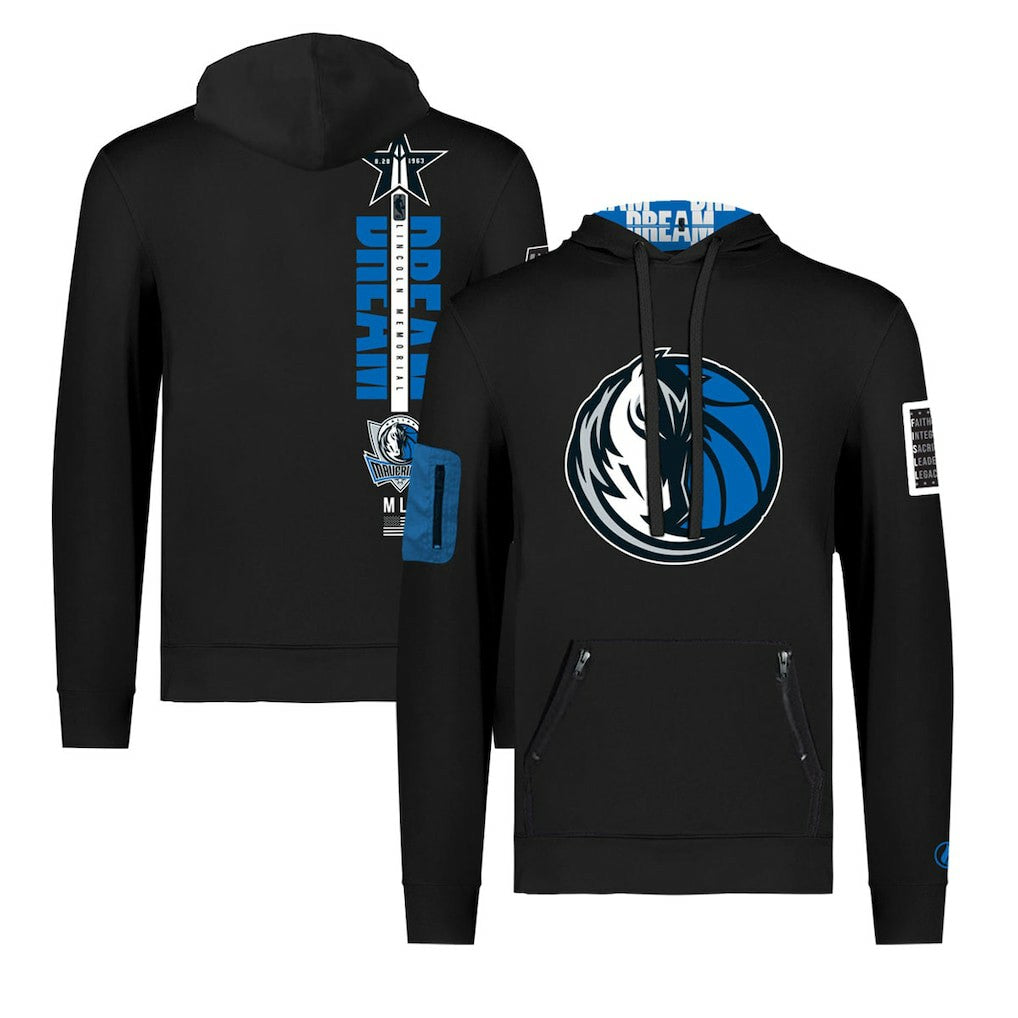 Dallas Mavericks FISLL x Black History Collection Unisex Pullover Hoodie - Black - NBA