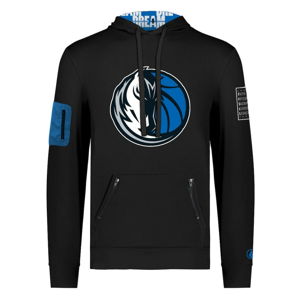 Dallas Mavericks FISLL x Black History Collection Unisex Pullover Hoodie - Black - NBA